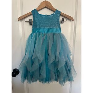 Disney Toddler Girl Multiple Layered & Sequence Girl Dress Size 4